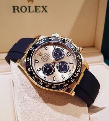 The oysterflex strap patented by Rolex is made from rubber material and metal, making it more robust and reliable.