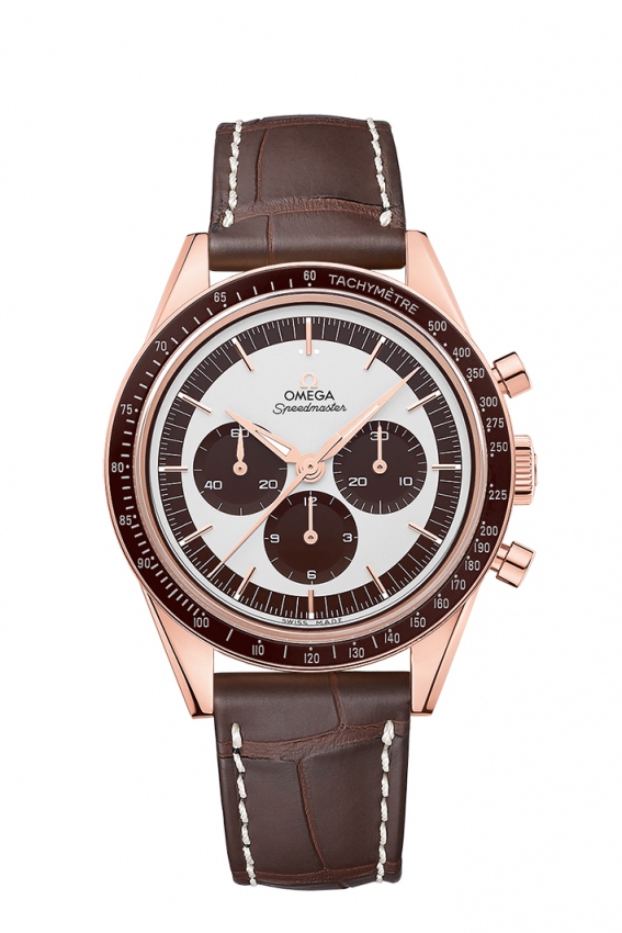 This Speedmaster is created to pay tribute to the original model that Wally Schirra wore when entering the space.