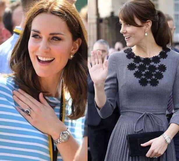 The princess Kate often wore her Ballon Bleu de Cartier to attend the activities.